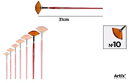 Pensule scolare bucata - PENSULA PROFESIONALA IPB VF. SINTETIC TIP EVANTAI NR.10 PP340-06