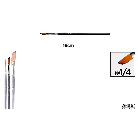 Pensule scolare bucata - PENSULA PROFESIONALA IPB VF. SINTETIC UNGHIULAR NR. 1/4 PP341-02
