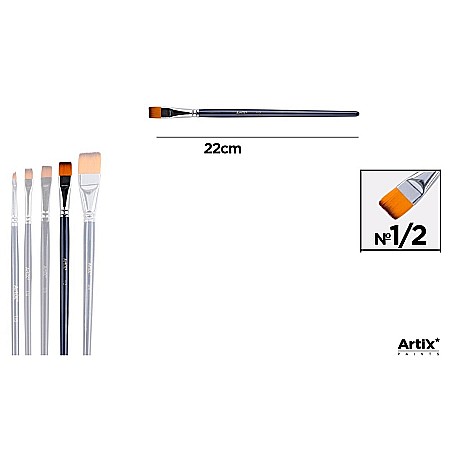 Pensule scolare bucata - PENSULA PROFESIONALA IPB VF. SINTETIC DREPT NR. 1/2 PP343-04
