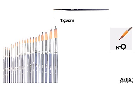 Pensule scolare bucata - PENSULA PROFESIONALA IPB VF. SINTETIC ROTUND NR.0 PP344-04