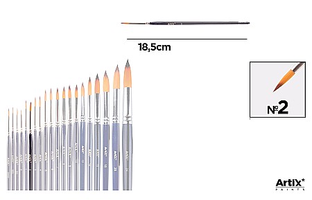 Pensule scolare bucata - PENSULA PROFESIONALA IPB VF. SINTETIC ROTUND NR.2 PP344-06