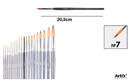Pensule scolare bucata - PENSULA PROFESIONALA IPB VF. SINTETIC ROTUND NR.7 PP344-11