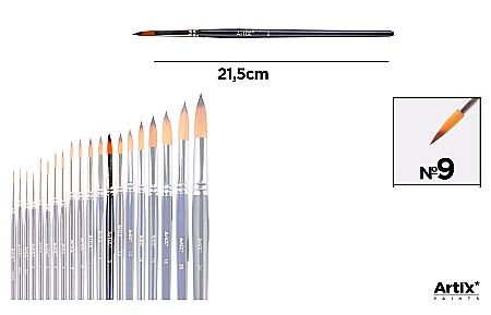 Pensule scolare bucata - PENSULA PROFESIONALA IPB VF. SINTETIC ROTUND NR.9 PP344-13