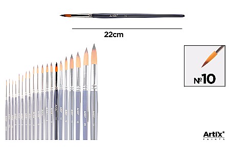 Pensule scolare bucata - PENSULA PROFESIONALA IPB VF. SINTETIC ROTUND NR.10 PP344-14