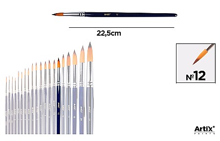 Pensule scolare bucata - PENSULA PROFESIONALA IPB VF. SINTETIC ROTUND NR.12 PP344-15