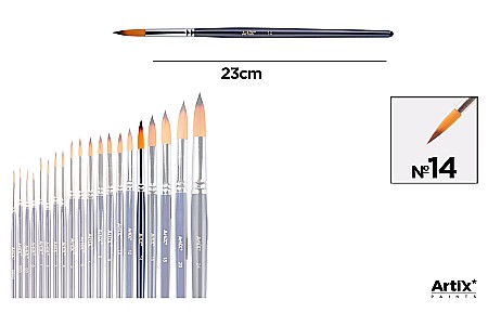 Pensule scolare bucata - PENSULA PROFESIONALA IPB VF. SINTETIC ROTUND NR.14 PP344-16
