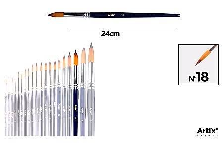 Pensule scolare bucata - PENSULA PROFESIONALA IPB VF. SINTETIC ROTUND NR.18 PP344-18