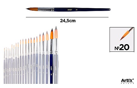 Pensule arta - PENSULA PROFESIONALA IPB VF. SINTETIC ROTUND NR.20 PP344-19