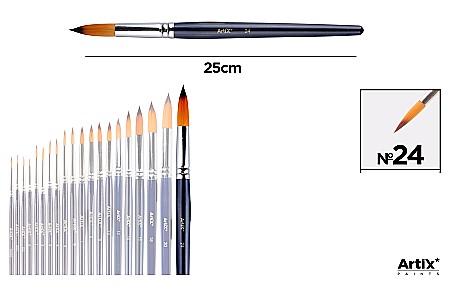 Pensule scolare bucata - PENSULA PROFESIONALA IPB VF. SINTETIC ROTUND NR.24 PP344-20