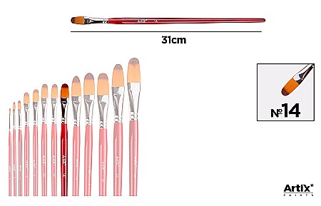Pensule scolare bucata - PENSULA PROFESIONALA IPB VF. SINTETIC LIMBA DE PISICA NR.14 PP346-08
