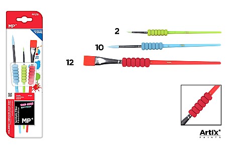 Pensule scolare set - PENSULE IPB CU GRIP 3/SET NR.2,10,12 PP279