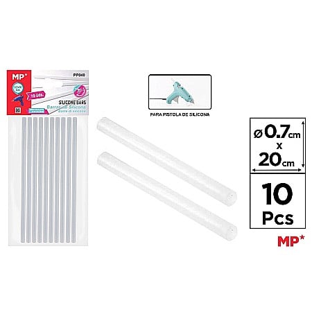 Materiale de Baza pentru Decoratiuni Craciun - REZERVA SILICON IPB 0.7*20CM 10/SET PP040