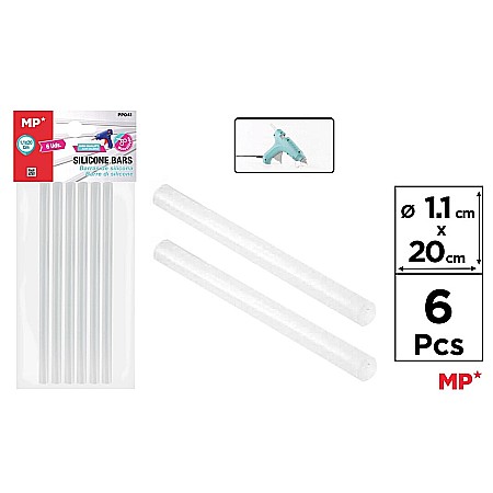 Materiale de Baza pentru Decoratiuni Craciun - REZERVA SILICON IPB 1.1*20CM 6/SET PP041