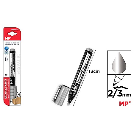 INSTRUMENTE DE SCRIS - MARKER PERMANENT IPB ARGINTIU PE486-PL