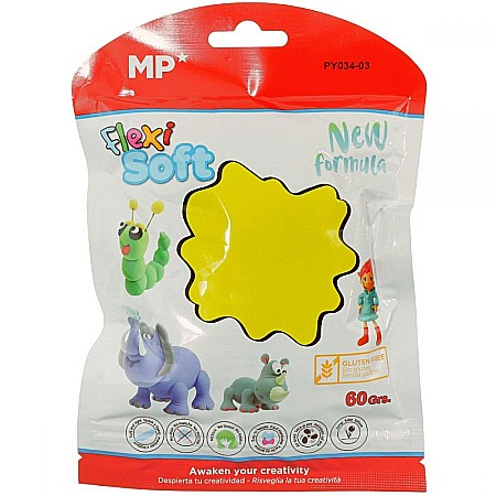 PASTA MODELARE IPB FLEXI SOFT 60GR GALBEN PY034-03 [1]