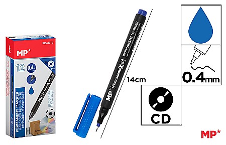 Marker cd - MARKER PERMANENT IPB CD/DVD 0.4MM ALBASTRU PE413-S