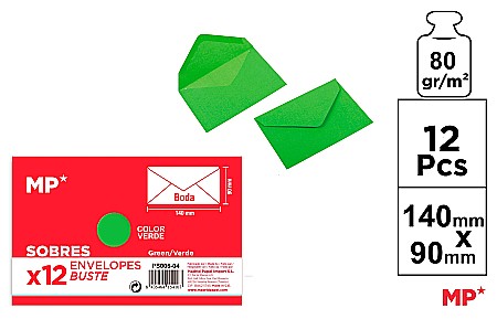 Wedding - PLIC IPB C7+ 140*90MM 12/SET VERDE PS006-04