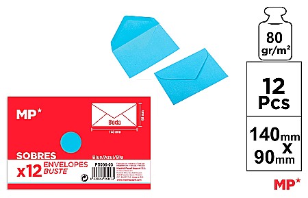 Wedding - PLIC IPB C7+ 140*90MM 12/SET ALBASTRU PS006-03