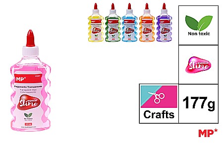 ARTICOLE COPII - LIPICI PENTRU SLIME IPB 177GR CULORI ASORTATE TRANSPARENTE PP097