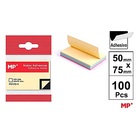 Notite autoadezive - NOTES ADEZIV IPB PASTEL COLOR 50*75MM PN170-1