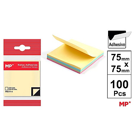 ORGANIZARE SI ARHIVARE - POST IT IPB 75MM*75MM 100/SET 4 CULORI PASTEL PN171-1