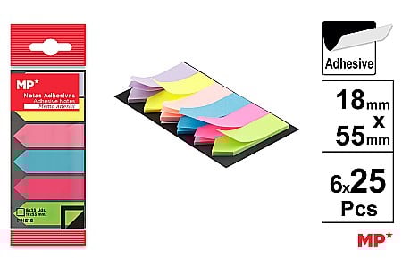 ORGANIZARE SI ARHIVARE - STICK INDEX IPB HARTIE 18*55MM 6*25PCS SAGEATA PN816