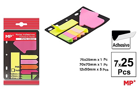 Indecsi autoadezivi, pagemarkere - STICK INDEX IPB HARTIE 7*25PCS 3 MODELE PN821