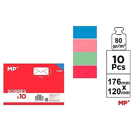 Wedding - PLIC IPB CULORI PASTEL C6+ 176*120MM 10/SET PS036