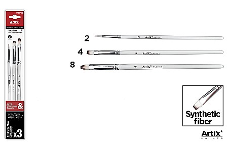 Pensule arta - PENSULE IPB PROFESIONALE VF.SINTETIC 3/SET NR.2,4,8 PP397-02