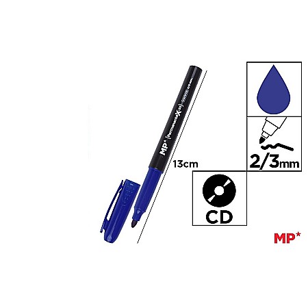 Bic/ IPB - MARKER PERMANENT IPB PENTRU CD 2/3MM ALBASTRU PE511A-S