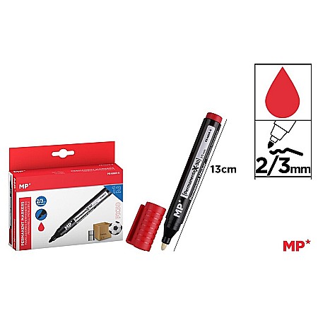 Bic/ IPB - MARKER PERMANENT IPB ROSU PE486R-S