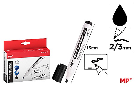 INSTRUMENTE DE SCRIS - MARKER WHITEBOARD IPB NEGRU PE487N-S