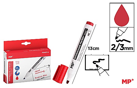 INSTRUMENTE DE SCRIS - MARKER WHITEBOARD IPB ROSU PE487R-S