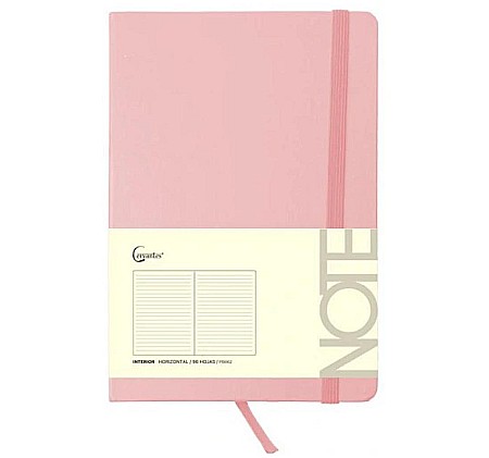 NOTES IPB A5 CERVANTES CU ELASTIC 96F CORAL PASTEL AR/ DR/ VE PB665 [1]