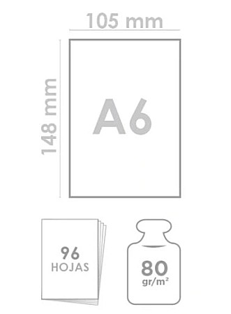 NOTES IPB A6 CERVANTES CU ELASTIC 96F CORAL PASTEL AR/ DR/ VE PB666 [1]