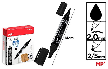 INSTRUMENTE DE SCRIS - MARKER PERMANENT IPB 2 CAPETE NEGRU PE461N-S