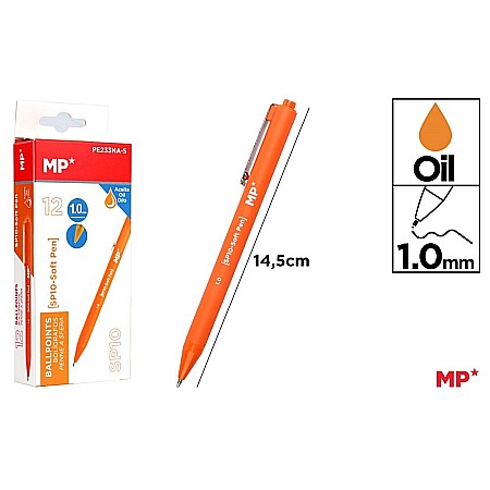 Pixuri cu gel - PIX CU GEL IPB PE BAZA DE ULEI 1.0MM PORTOCALIU PE233NA-S