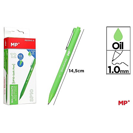 Pixuri cu gel - PIX CU GEL IPB PE BAZA DE ULEI 1.0MM VERDE DESCHIS PE233VC-S