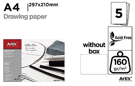 RECHIZITE SCOLARE - BLOC DESEN IPB A4 ARTIX 5 COLI 160GR/M2 PB314A4