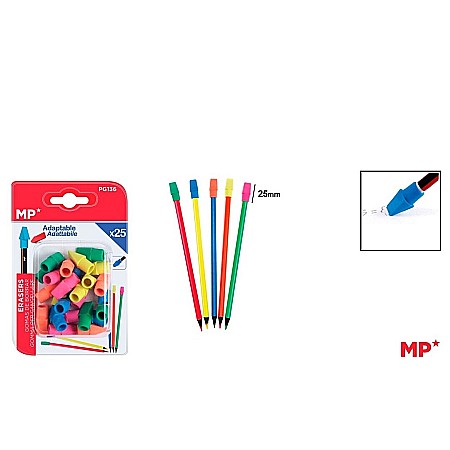 RECHIZITE SCOLARE - RADIERA GRIP IPB FORMA DALTA 25/SET DIVERSE CULORI PG136