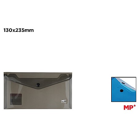 Mape tip plic cu capsa - MAPA PLASTIC IPB DL CU CAPSA NEGRU TRANSPARENT PC548-01