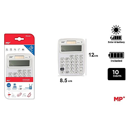 APARATURA PENTRU BIROU - CALCULATOR BIROU IPB 10DIG ALB PE026-1