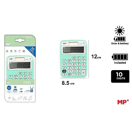 APARATURA PENTRU BIROU - CALCULATOR BIROU IPB 10DIG VERDE PE026-4