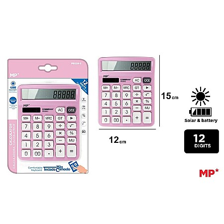 APARATURA PENTRU BIROU - CALCULATOR BIROU IPB 12DIG ROZ PE028-2