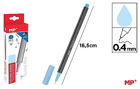 INSTRUMENTE DE SCRIS - FINELINER IPB VARF 0.4MM ALBASTRU AZUR DESCHIS PE206AC-S