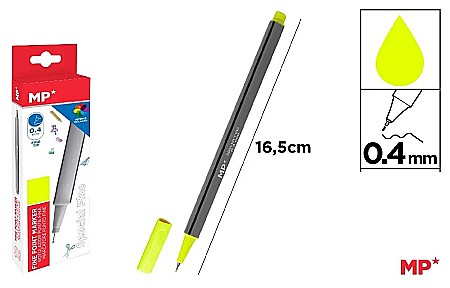 INSTRUMENTE DE SCRIS - FINELINER IPB VARF 0.4MM GALBEN LAMAIE PE206AL-S