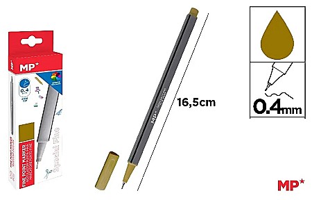 INSTRUMENTE DE SCRIS - FINELINER IPB VARF 0.4MM AURIU PE206OR-S