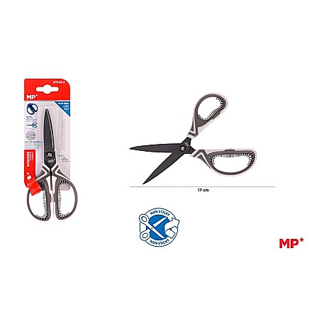 Foarfece pentru copii - FOARFECA IPB CU MANER DE SILICON 17CM PT143-3