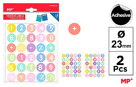 Stickere Decorative - STICKER IPB CIFRE SI SEMNE 2/SET PN125-20