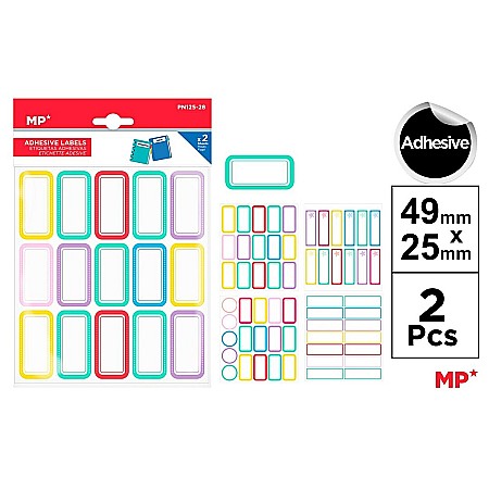 Etichete autoadezive - ETICHETE ADEZIVE IPB 49MM*25MM 2 COLI/SET COLOR PN125-28